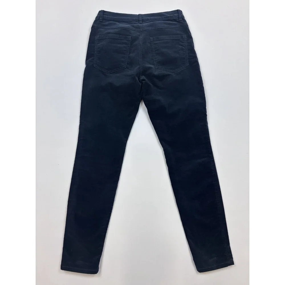 Cabi size 6 Navy Blue Stretch Corduroy Skinny Cords Corduroy Pants #4236‎